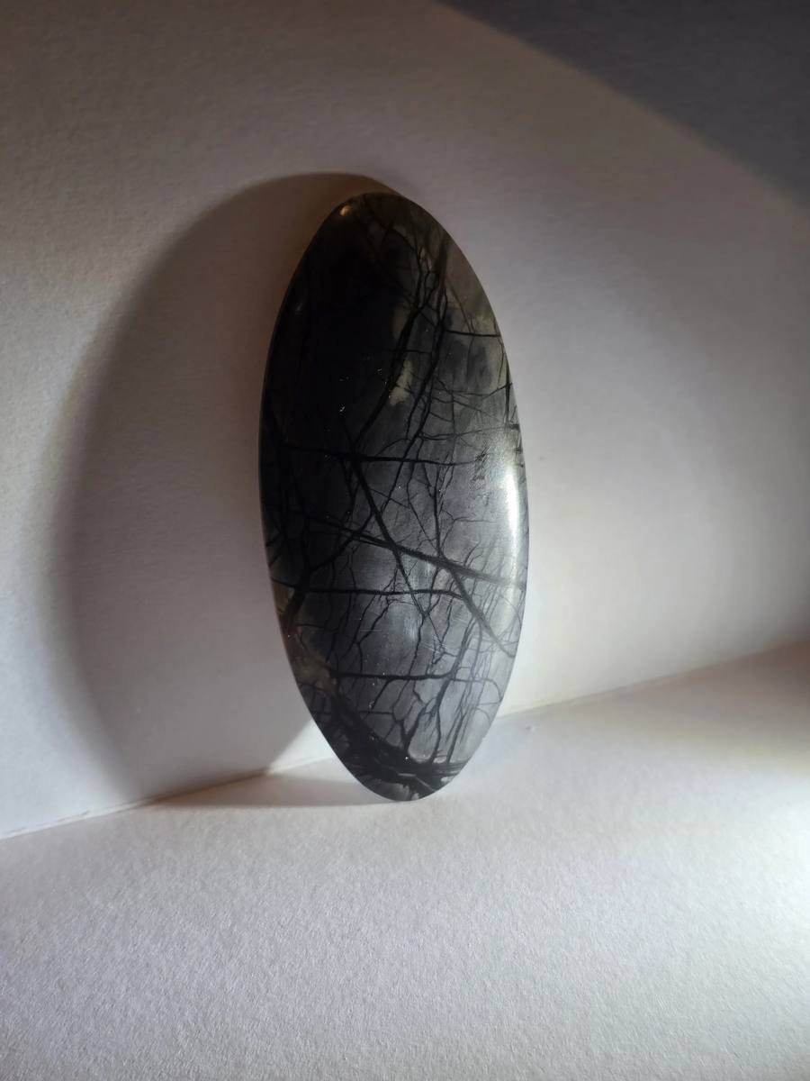 oval picasso jasper collector cab — front