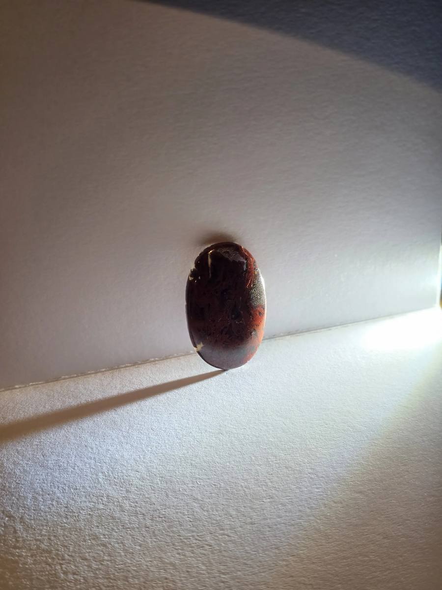 paul bunyan jasper agate oval cab — front